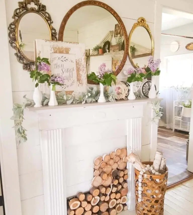 Gold Mirror Mantel