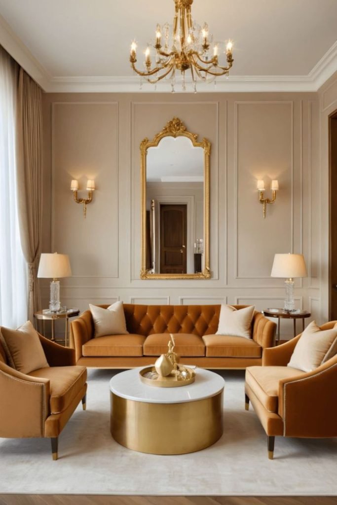 Golden Silk Curtains