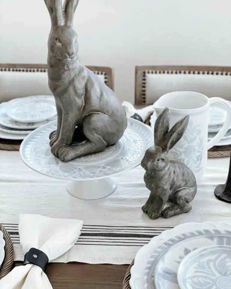 Gray Bunny Centerpiece