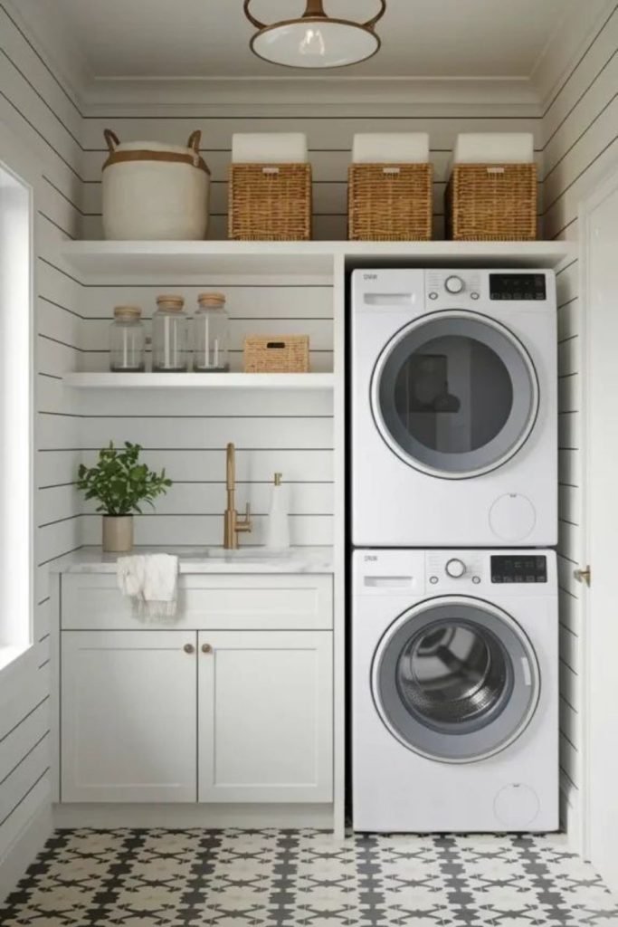 Gray Cabinet Laundry
