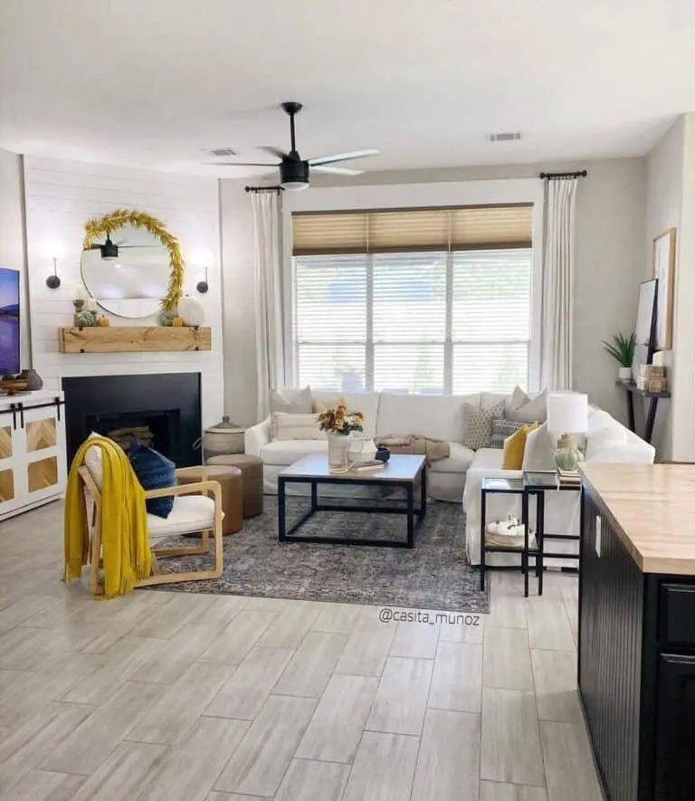 Gray Farmhouse Yellow Accents