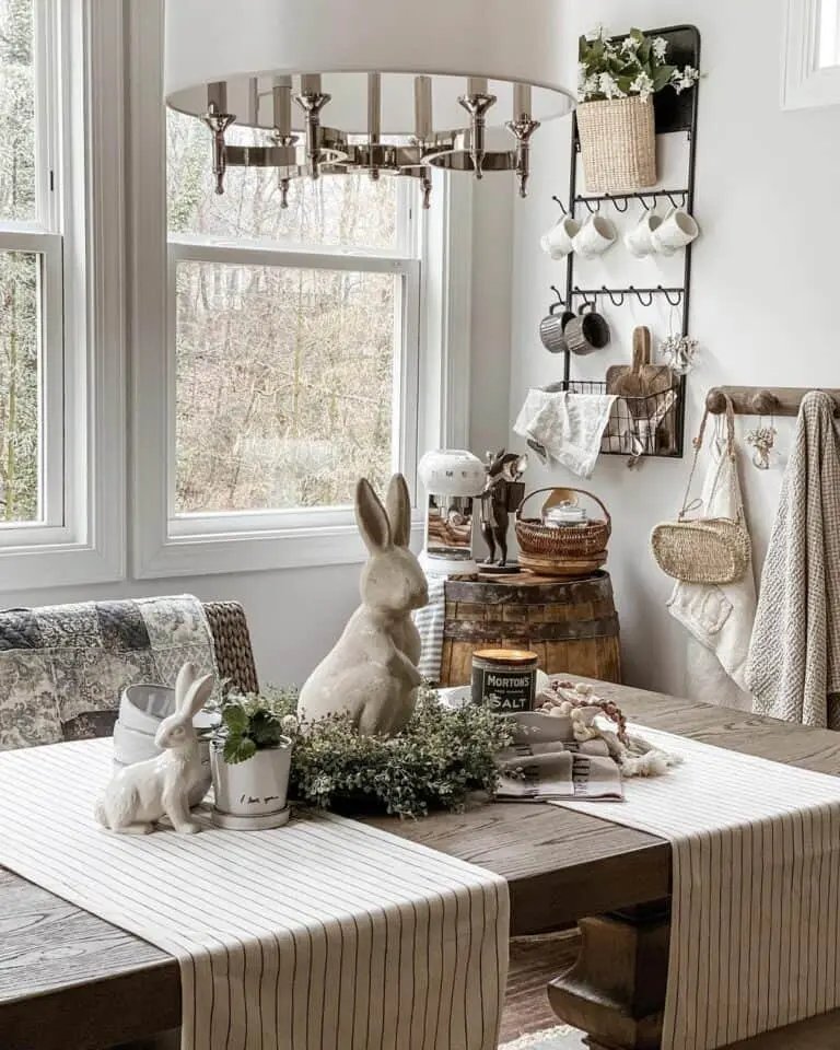 Gray Rabbit Centerpiece