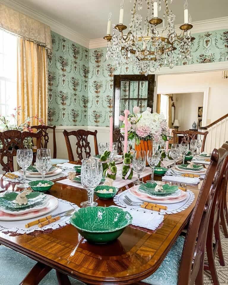 Green Easter Centerpiece