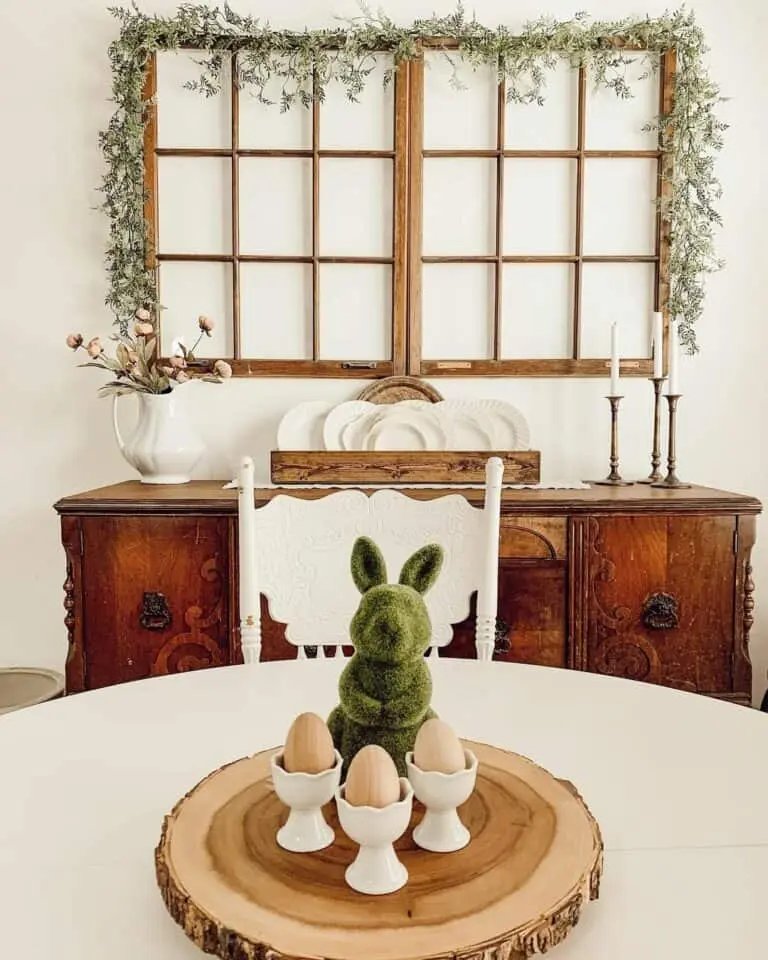 Green Rabbit Centerpiece