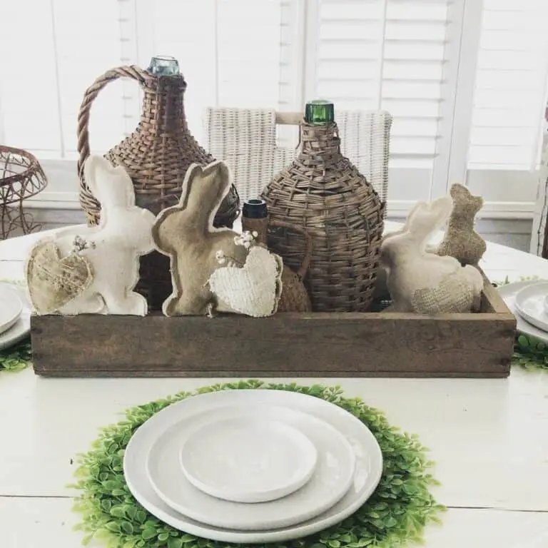 Handmade Bunny Centerpiece