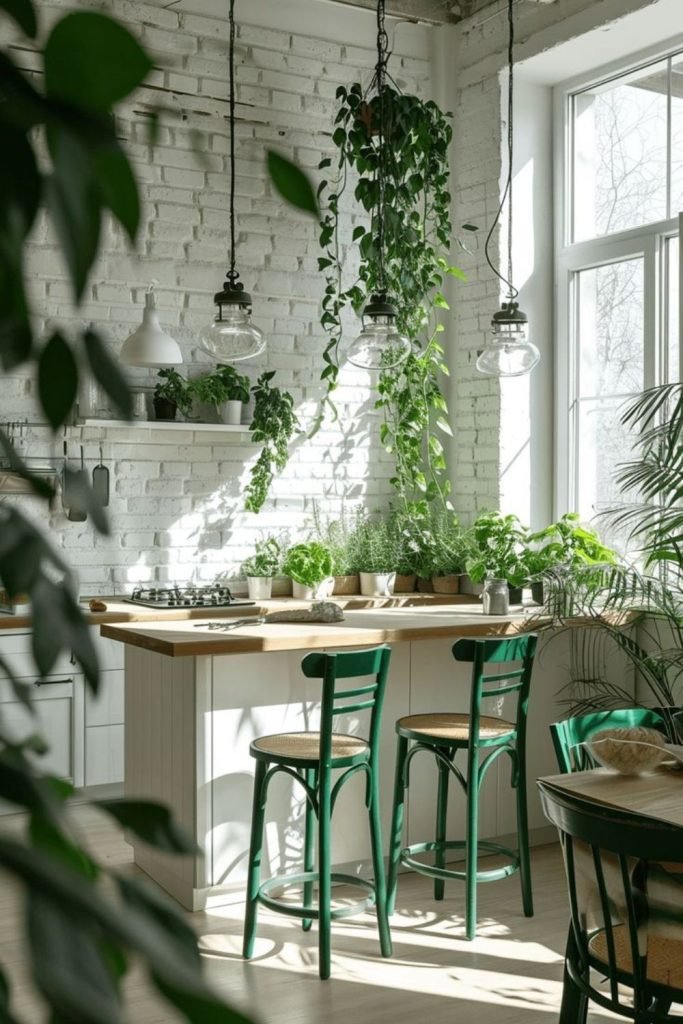 Hanging Plant Kitchen