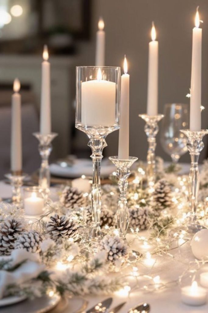 Ice Blue Tablescape