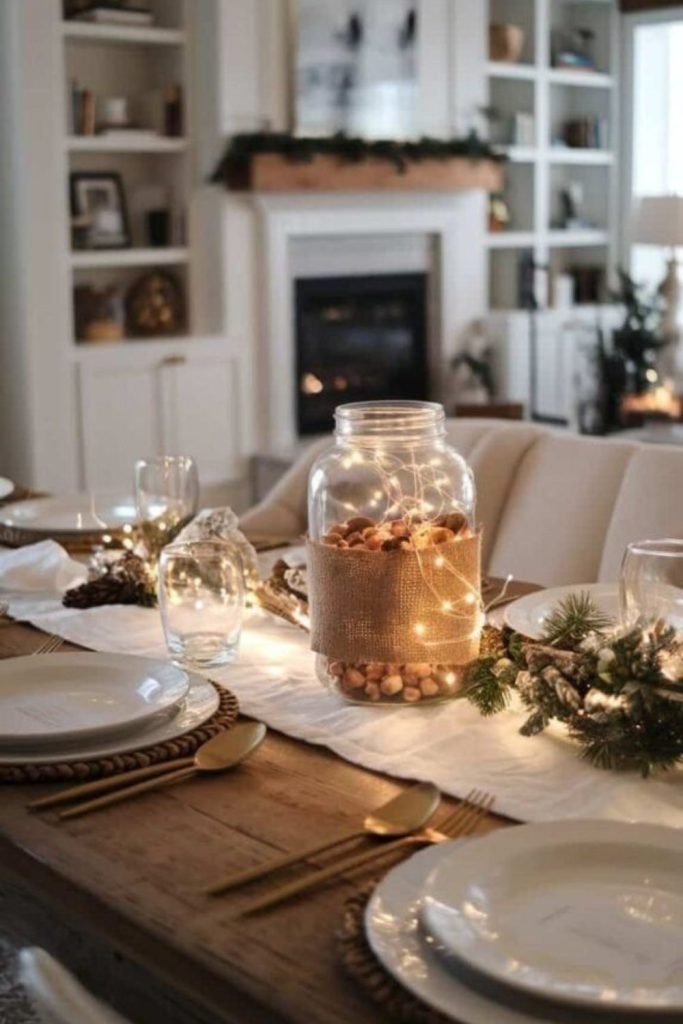 Iridescent Purple Tablescape