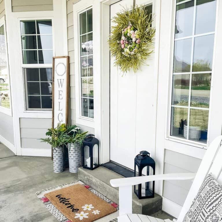 Large Green Easter Wreath