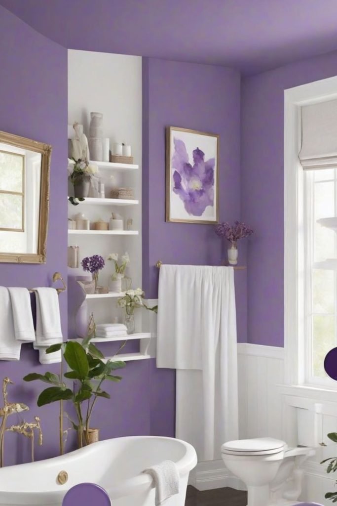 Lavender Clawfoot Bathroom