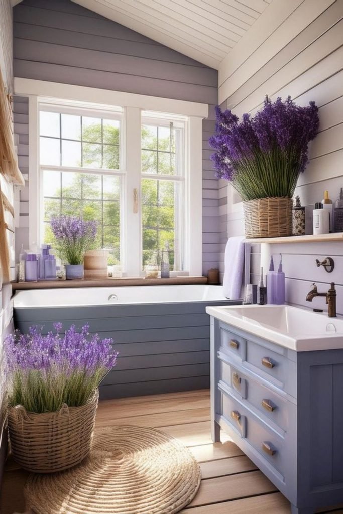 Lavender Herb Bathroom