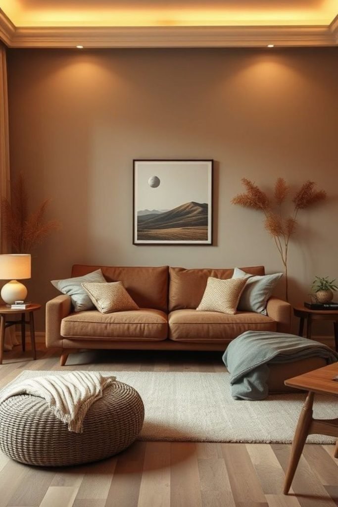Light Brown Fabric Couches
