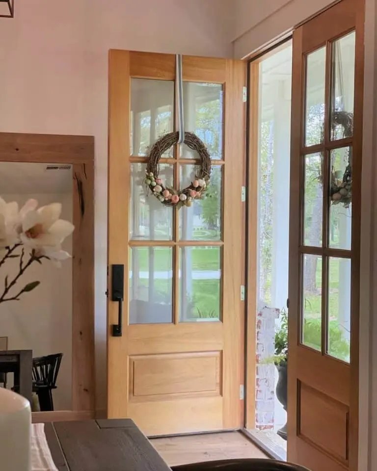Light Wood Double Doors