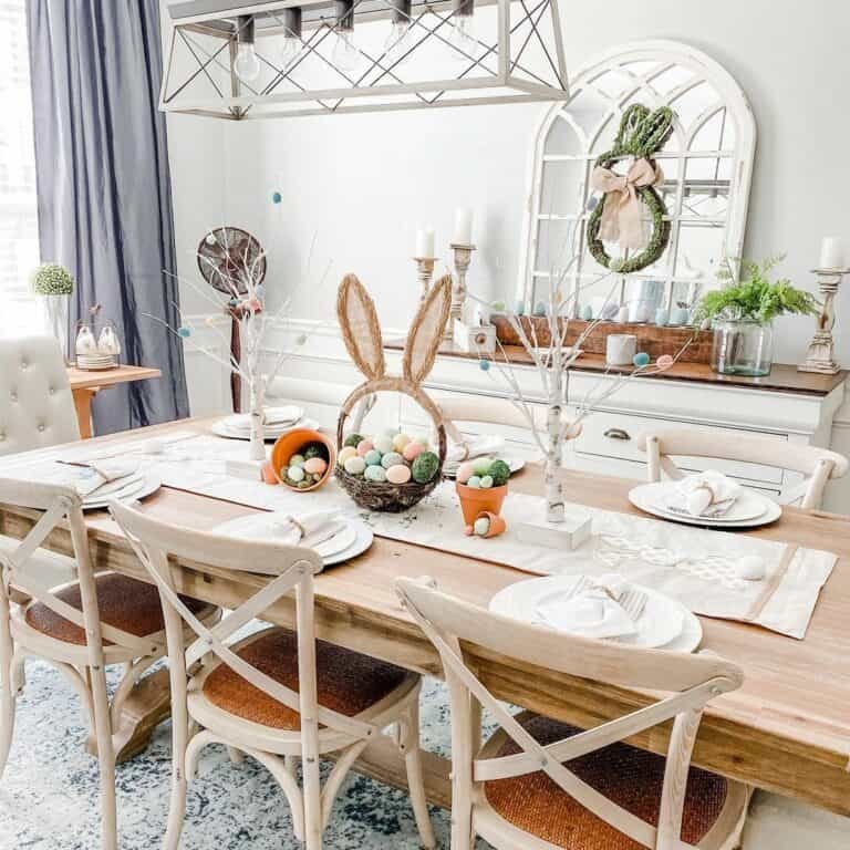 Mirror Rabbit Wreath