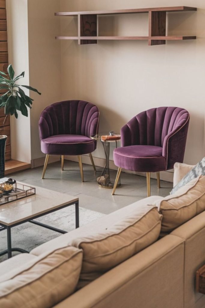 Mirrored Velvet Accents