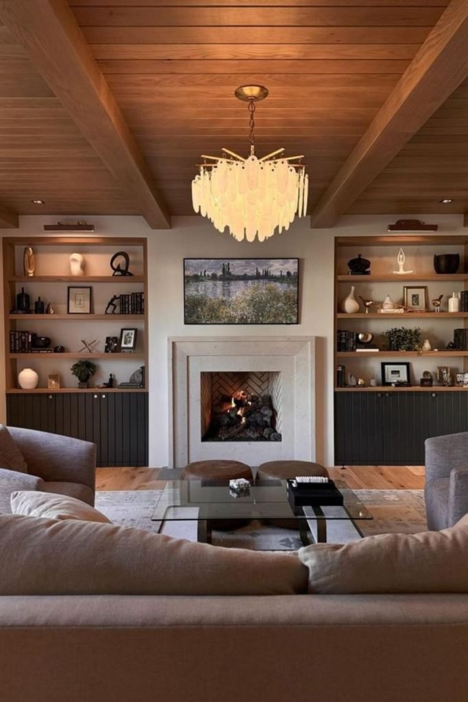 Moody Fireplace Studio