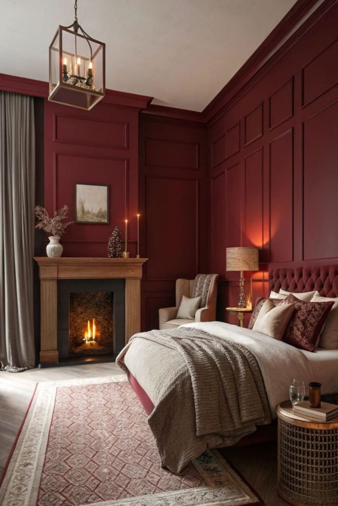 Mulberry Velvet Bedroom