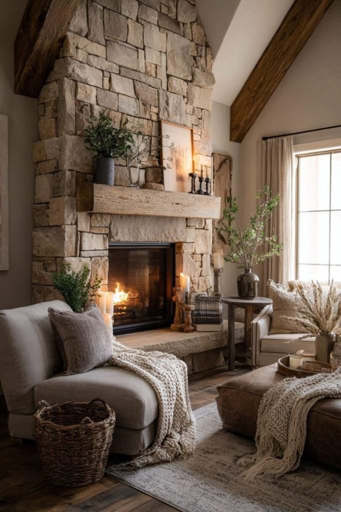 Natural Fiber Fireplace