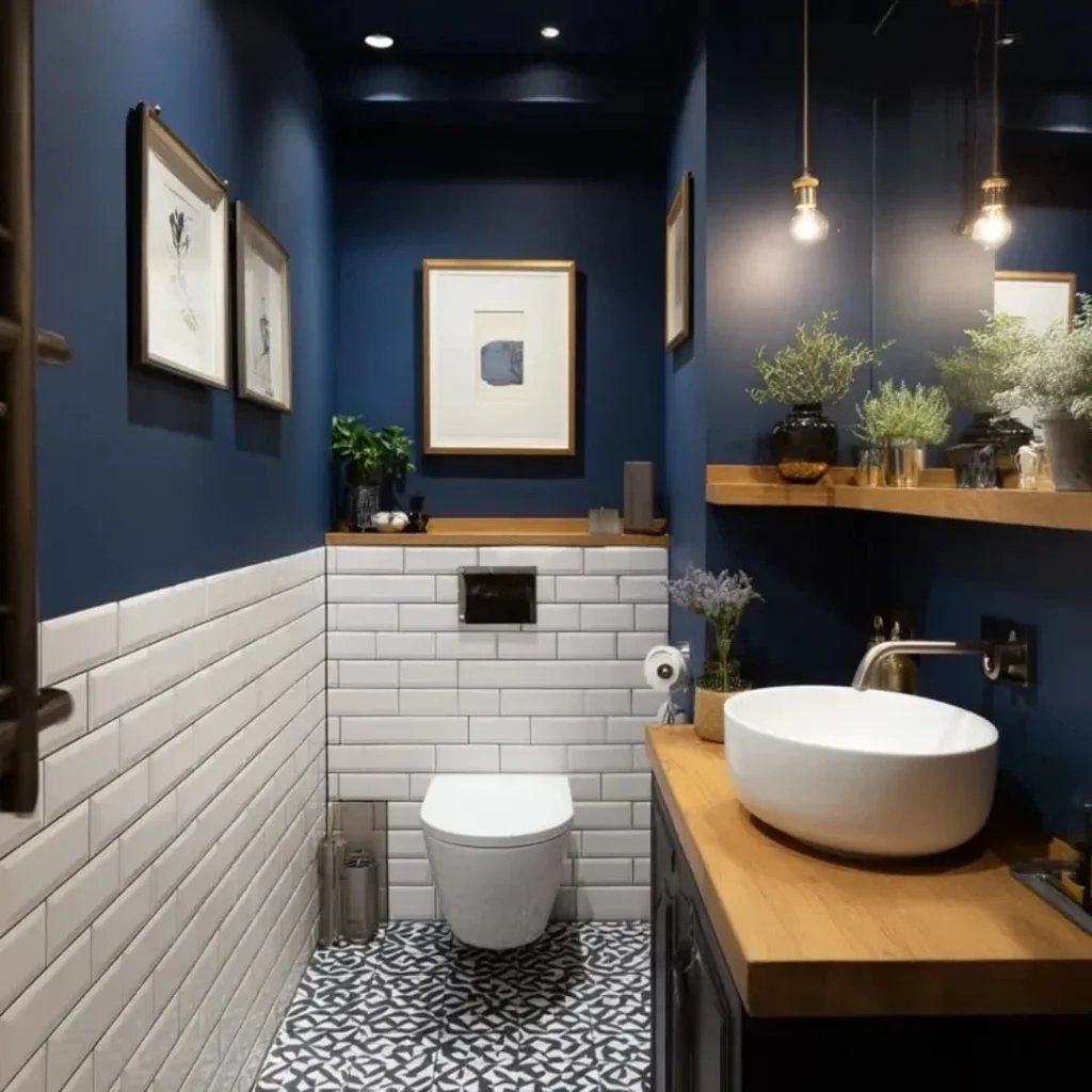 Navy Blue Bathrooms