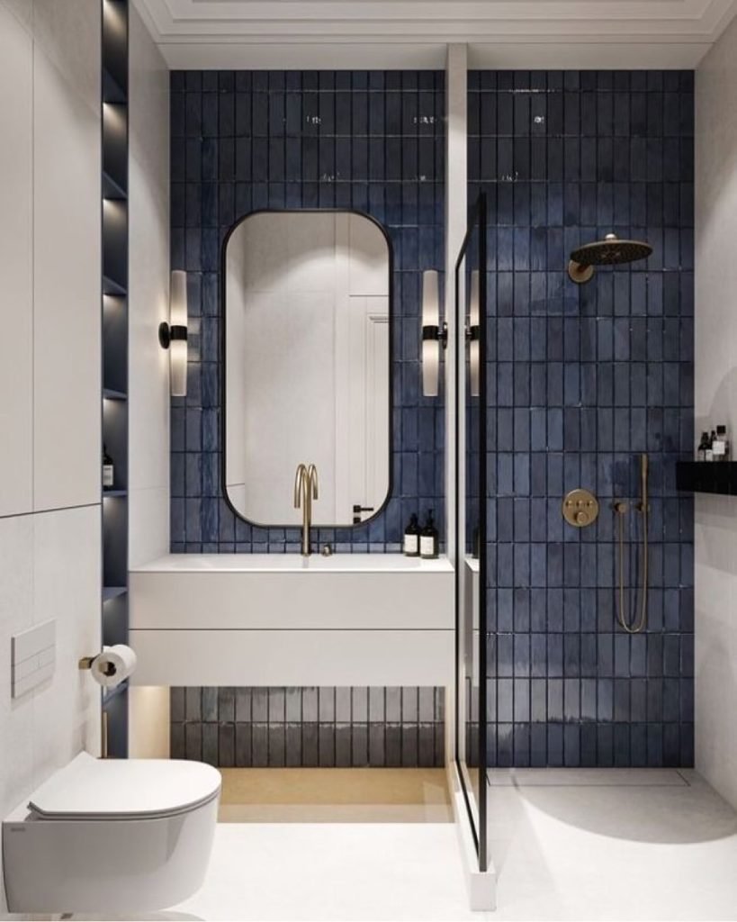 Navy Geometric Tiles