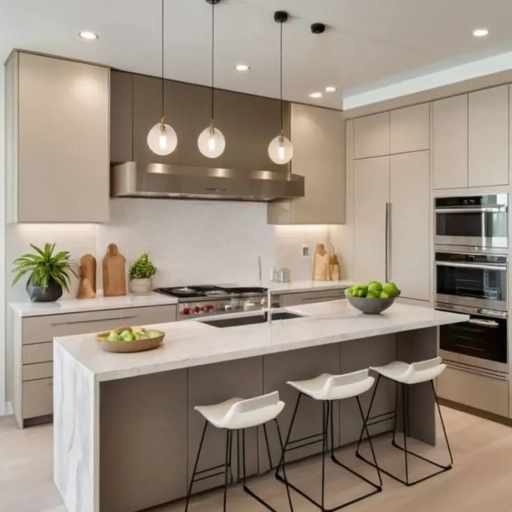 Neutral Contemporary Kitchens