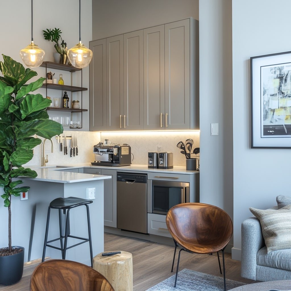 Neutral Kitchen Styling