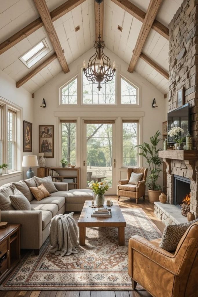 Oak Floor Country Room