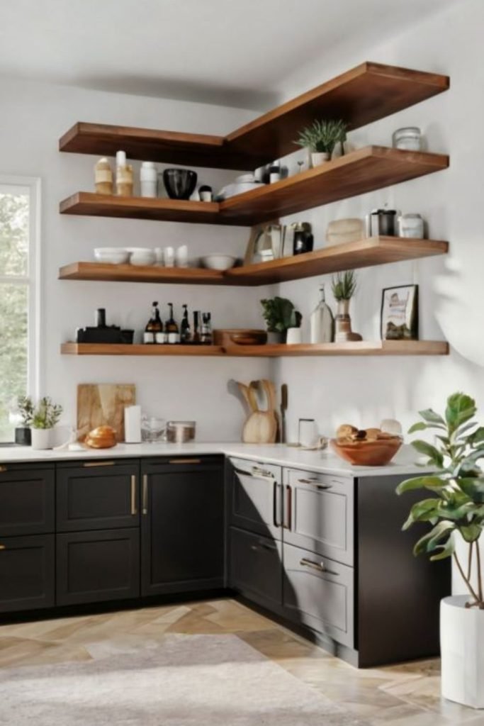 Open Kitchen Shelving