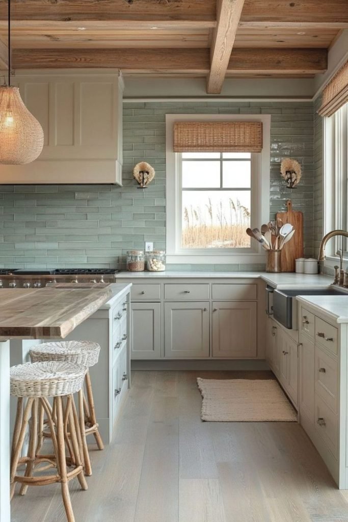 Pale Blue Kitchen