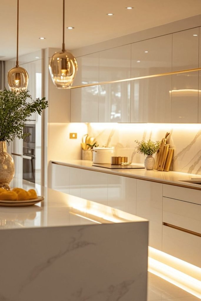 Pale Gold Kitchen
