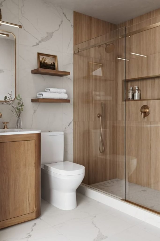 Pale Wood Bathroom