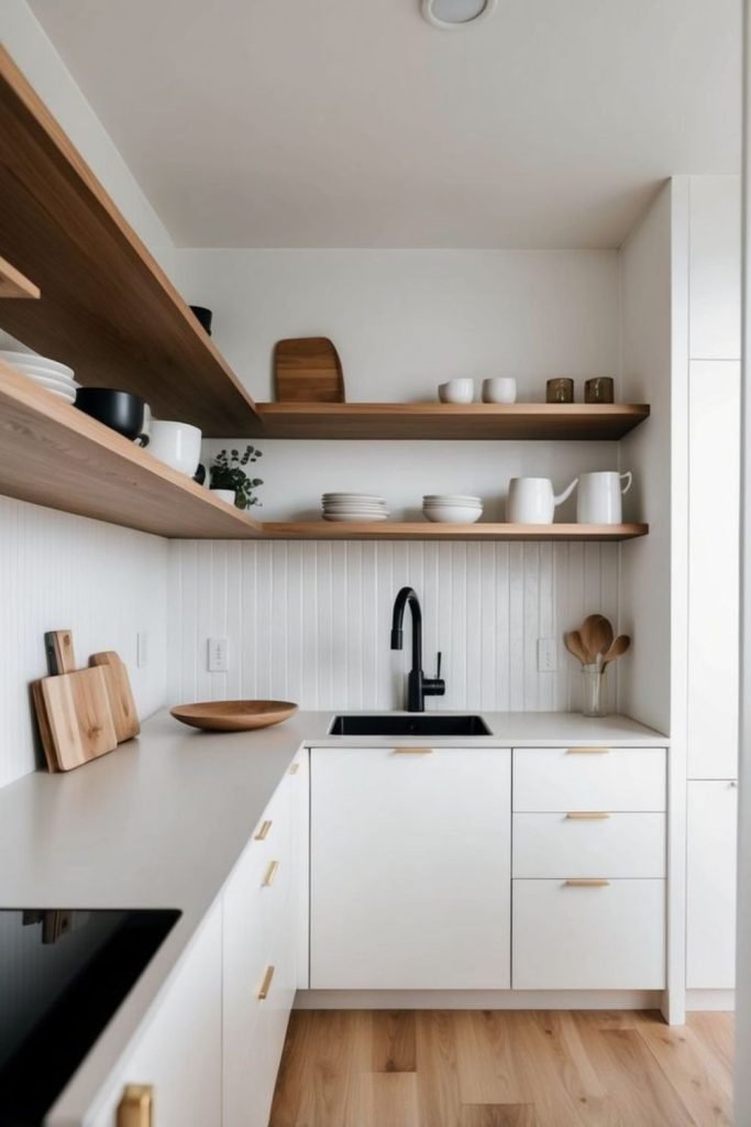 Pale Wood Cabinets
