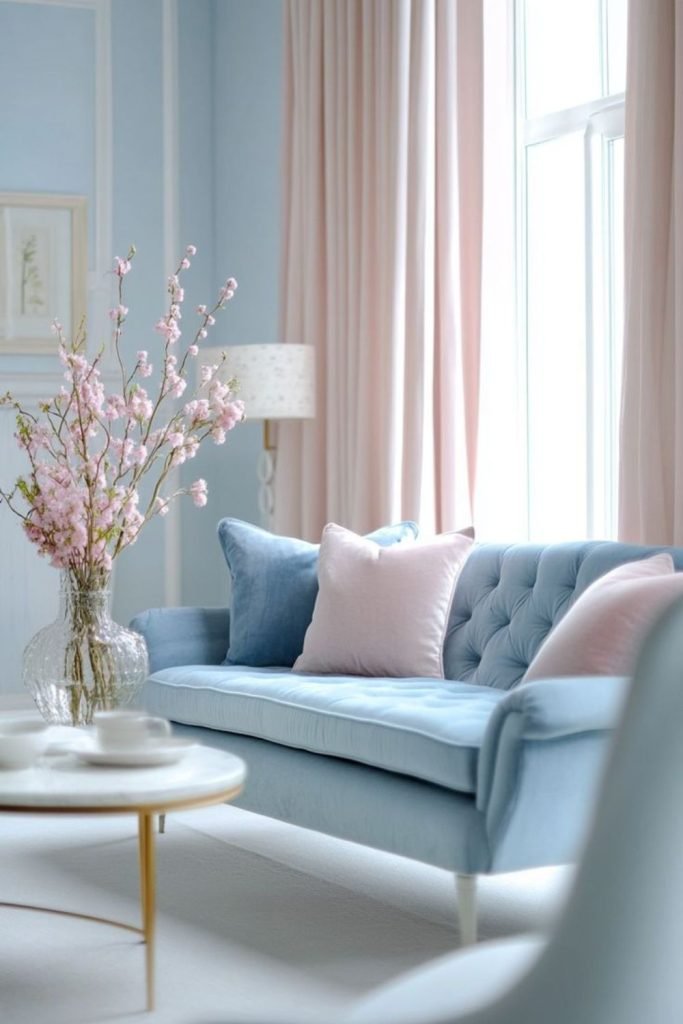 Pastel Curved Sofas