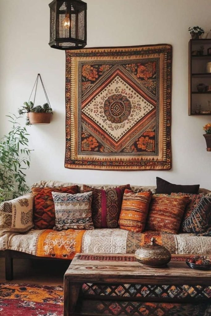 Patchwork Bamboo Seating