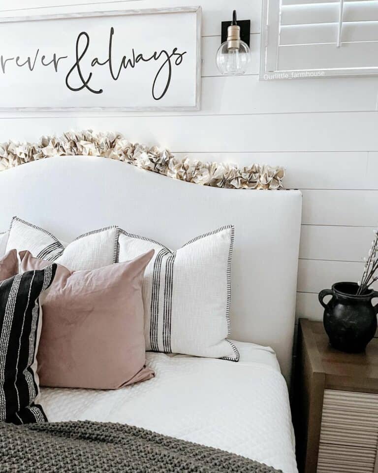 Pink Bedroom Garland