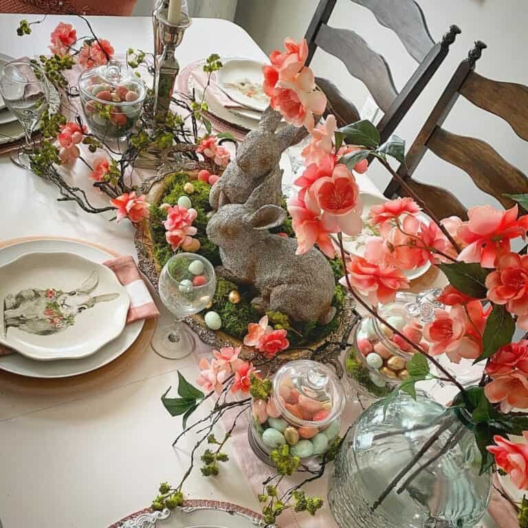 Pink Bunny Centerpiece