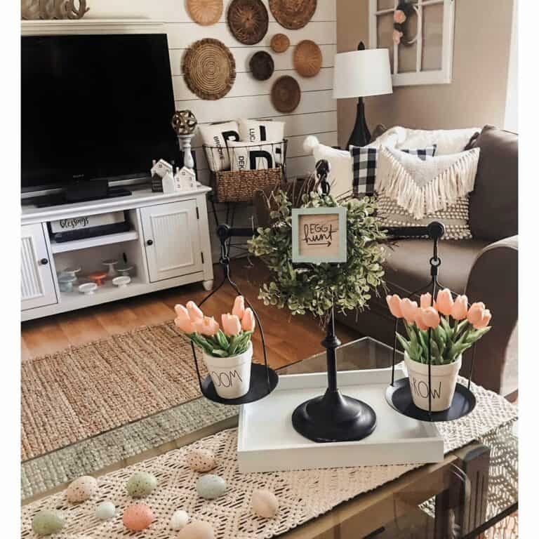 Pink Coffee Table Styling