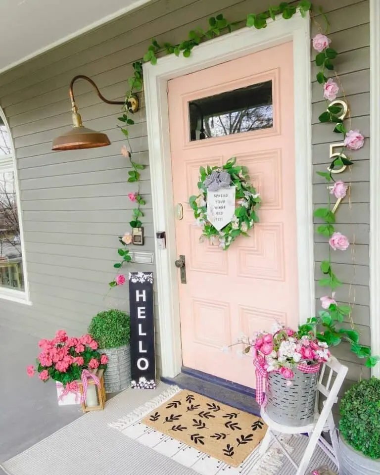 Pink Door Garland