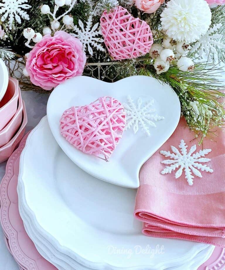 Pink Holiday Centerpiece
