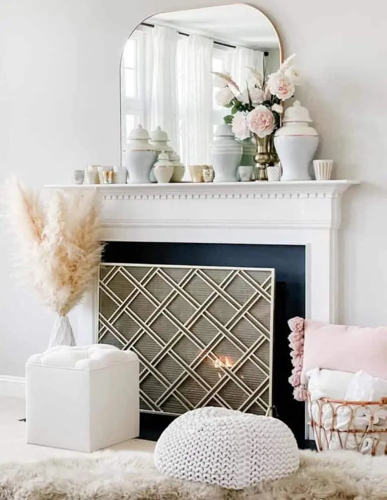 Pink Mantel Display