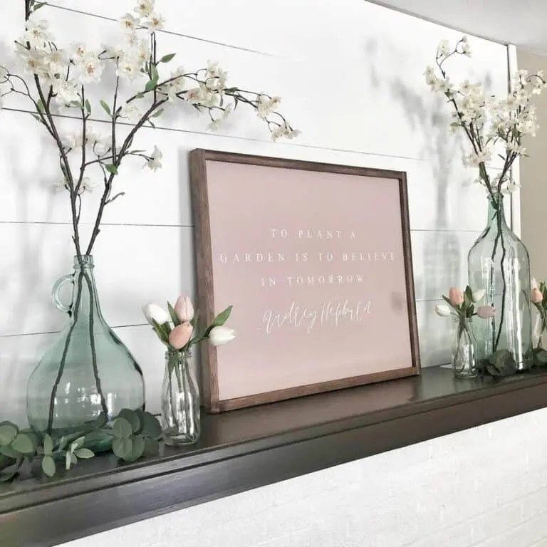 Pink Mantel Signs