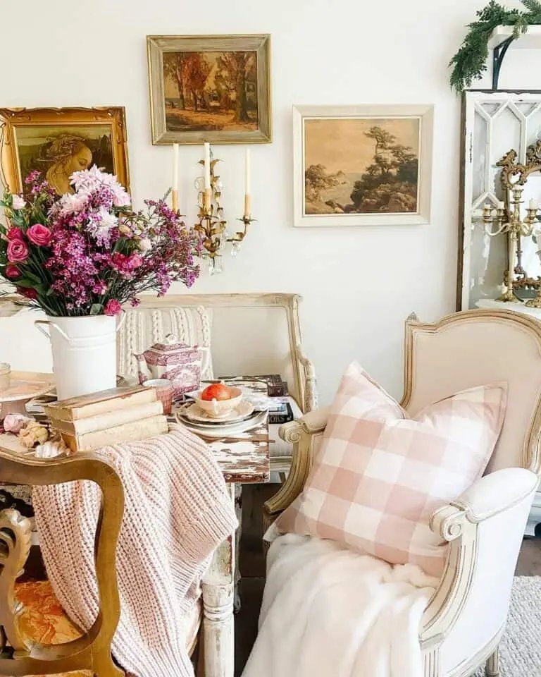 Pink Vintage Dining