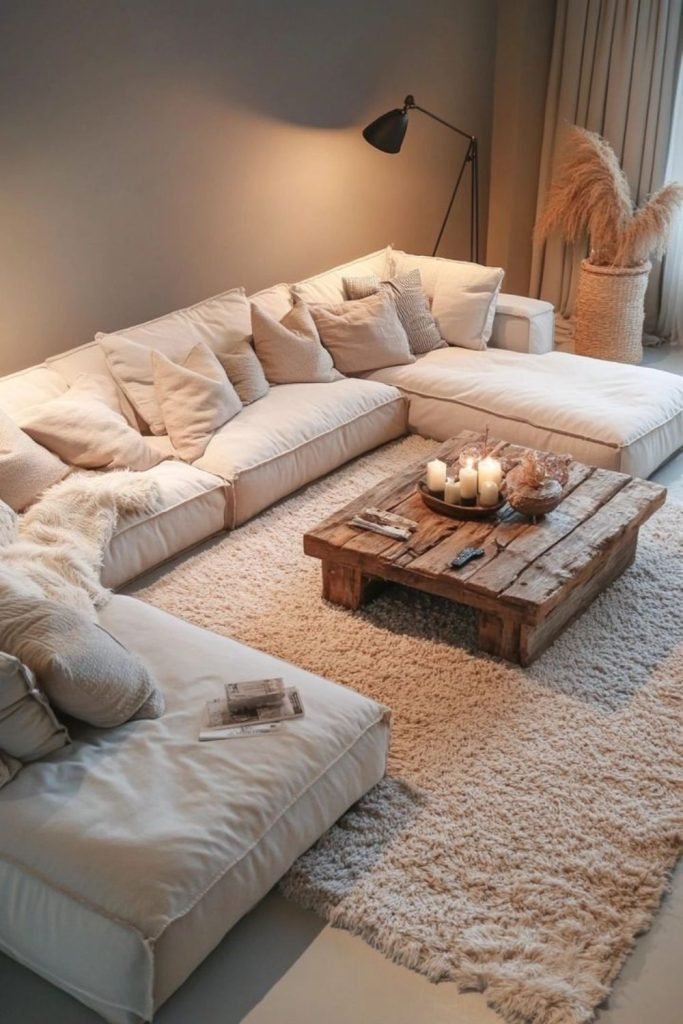 Plush Oversized Sofa