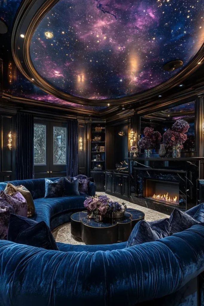 Purple Space Bedroom