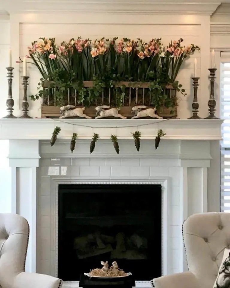 Rabbit Mantel Display