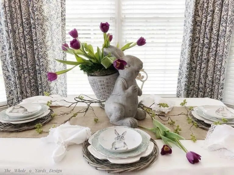 Rabbit Tulip Centerpiece