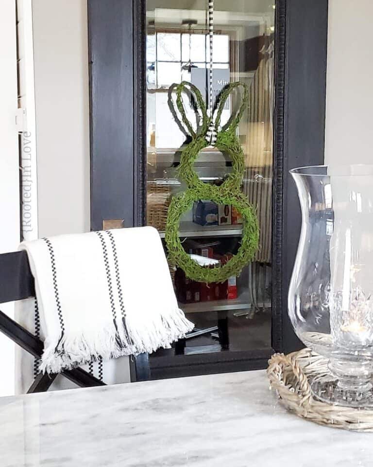 Rabbit Wreath Display