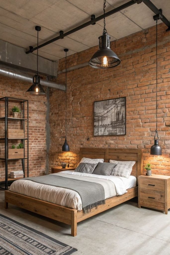 Raw Industrial Bedroom