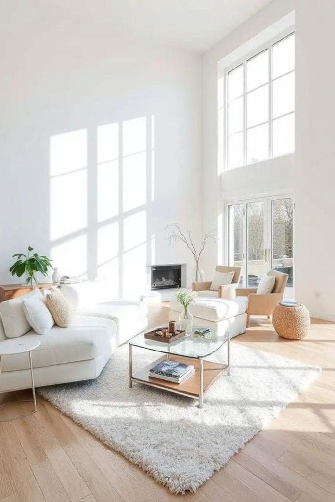 Reflective White Lounge