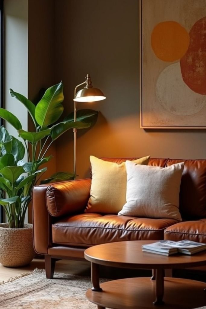 Retro Brown Living Room